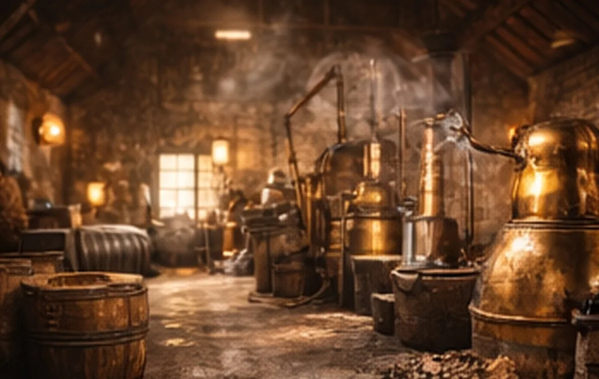 Distillery operations floor